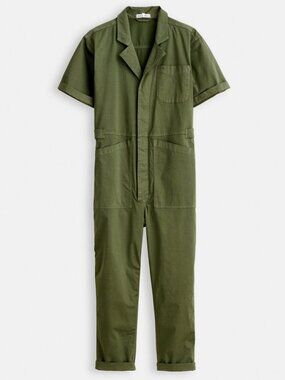 Alex Mill Standard Short Sleeve Jumpsuit Size M EUC in Faded Olive Green